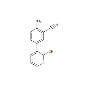 2-amino-5-(2-hydroxypyridin-3-yl)benzonitrile