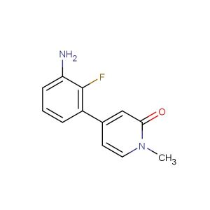 4-(3-amino-2-fluorophenyl)-1-methylpyridin-2(1H)-one