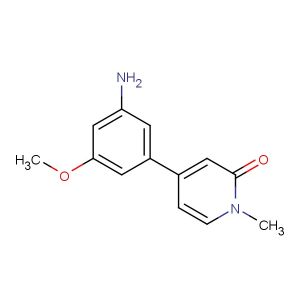 4-(3-amino-5-methoxyphenyl)-1-methylpyridin-2(1H)-one