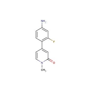 4-(4-amino-2-fluorophenyl)-1-methylpyridin-2(1H)-one