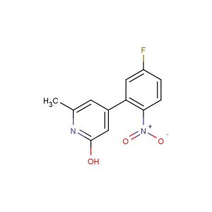 4-(5-fluoro-2-nitrophenyl)-6-methylpyridin-2-ol