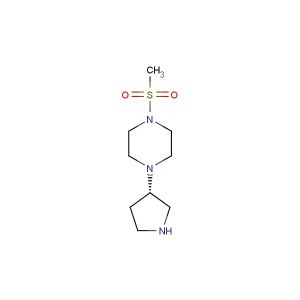 (S)-1-(methylsulfonyl)-4-(pyrrolidin-3-yl)piperazine