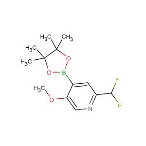 2-(difluoromethyl)-5-methoxy-4-(4,4,5,5-tetramethyl-1,3,2-dioxaborolan-2-yl)pyridine