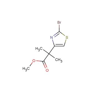 methyl 2-(2-bromothiazol-4-yl)-2-methylpropanoate