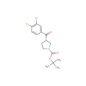 tert-butyl (S)-3-(3-chloro-4-fluorobenzoyl)pyrrolidine-1-carboxylate