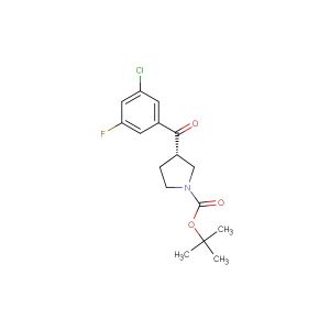 tert-butyl (S)-3-(3-chloro-5-fluorobenzoyl)pyrrolidine-1-carboxylate