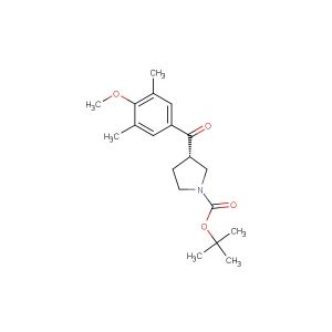 tert-butyl (S)-3-(4-methoxy-3,5-dimethylbenzoyl)pyrrolidine-1-carboxylate