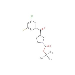 tert-butyl (R)-3-(3-chloro-5-fluorobenzoyl)pyrrolidine-1-carboxylate