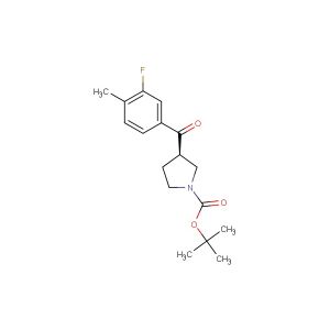 tert-butyl (R)-3-(3-fluoro-4-methylbenzoyl)pyrrolidine-1-carboxylate