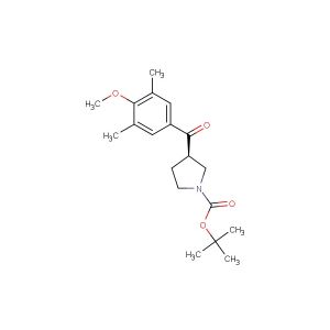 tert-butyl (R)-3-(4-methoxy-3,5-dimethylbenzoyl)pyrrolidine-1-carboxylate