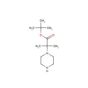 tert-butyl 2-methyl-2-(piperazin-1-yl)propanoate