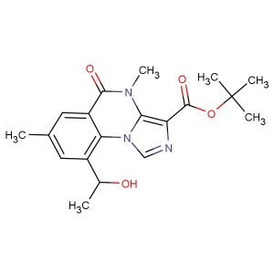 tert-butyl 9-(1-hydroxyethyl)-4,7-dimethyl-5-oxo-4,5-dihydroimidazo[1,5-a]quinazoline-3-carboxylate