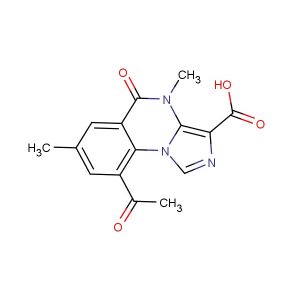 9-acetyl-4,7-dimethyl-5-oxo-4,5-dihydroimidazo[1,5-a]quinazoline-3-carboxylic acid