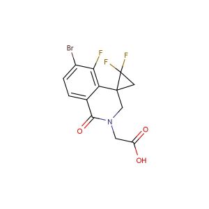 2-(6'-bromo-2,2,5'-trifluoro-1'-oxo-1'H-spiro[cyclopropane-1,4'-isoquinolin]-2'(3'H)-yl)acetic acid