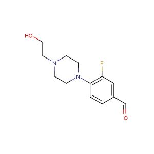 3-fluoro-4-(4-(2-hydroxyethyl)piperazin-1-yl)benzaldehyde