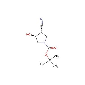 tert-butyl (3S,4S)-3-cyano-4-hydroxypyrrolidine-1-carboxylate