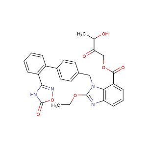 3-hydroxy-2-oxobutyl 2-ethoxy-1-((2'-(5-oxo-4,5-dihydro-1,2,4-oxadiazol-3-yl)-[1,1'-biphenyl]-4-yl)methyl)-1H-benzo[d]imidazole-7-carboxylate