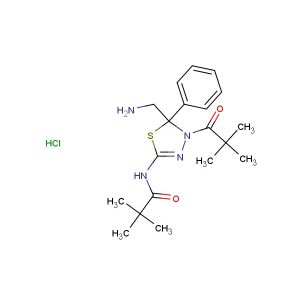 N-(5-(aminomethyl)-5-phenyl-4-pivaloyl-4,5-dihydro-1,3,4-thiadiazol-2-yl)pivalamide hydrochloride