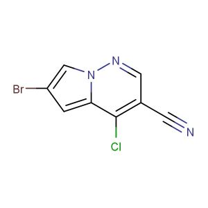 6-bromo-4-chloropyrrolo[1,2-b]pyridazine-3-carbonitrile