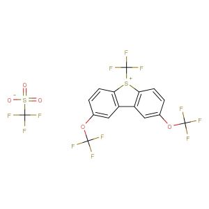 2,8-bis(trifluoromethoxy)-5-(trifluoromethyl)-5H-dibenzo[b,d]thiophen-5-ium trifluoromethanesulfonate