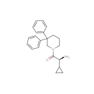 (S)-2-amino-2-cyclopropyl-1-(3,3-diphenylpiperidin-1-yl)ethan-1-one