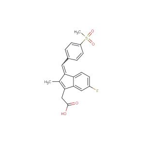 2-(5-fluoro-2-methyl-1-(4-(methylsulfonyl)benzylidene)-1H-inden-3-yl)acetic acid