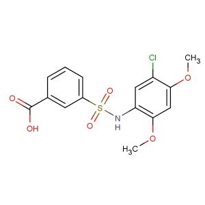 3-[(5-chloro-2,4-dimethoxyphenyl)sulfamoyl]benzoic acid