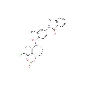 7-chloro-1-(2-methyl-4-(2-methylbenzamido)benzoyl)-2,3,4,5-tetrahydro-1H-benzo[b]azepin-5-yl hydrogen phosphonate