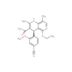 (4R)-4-(4-cyano-2-methoxyphenyl)-5-ethoxy-2,8-dimethyl-1,4-dihydro-1,6-naphthyridine-3-carboxamide