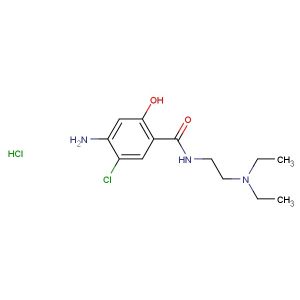 4-amino-5-chloro-N-[2-(diethylamino)ethyl]-2-hydroxybenzamide hydrochloride