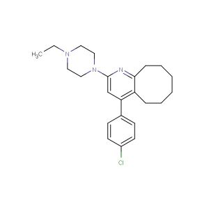 2-(4-ethylpiperazine-1-yl)-4-(4-chlorophenyl)-5,6,7,8,9,10-hexahydrocycloocta[b]pyridine