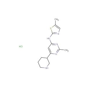 5-methyl-N-(2-methyl-6-(piperidin-3-yl)pyrimidin-4-yl)thiazol-2-amine hydrochloride