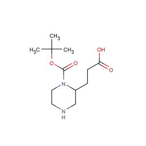 3-(1-(tert-Butoxycarbonyl)piperazin-2-yl)propanoic acid