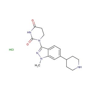 1-(1-methyl-6-(piperidin-4-yl)-1H-indazol-3-yl)dihydropyrimidine-2,4(1H,3H)-dione hydrochloride