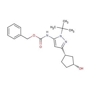 benzyl (1-(tert-butyl)-3-((1S,3R)-3-hydroxycyclopentyl)-1H-pyrazol-5-yl)-l2-azanecarboxylate