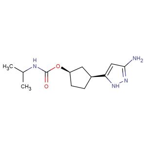 (1R,3S)-3-(3-amino-1H-pyrazol-5-yl)cyclopentyl isopropylcarbamate