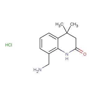 8-(aminomethyl)-4,4-dimethyl-3,4-dihydroquinolin-2(1H)-one hydrochloride