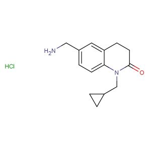 6-(aminomethyl)-1-(cyclopropylmethyl)-3,4-dihydroquinolin-2(1H)-one hydrochloride