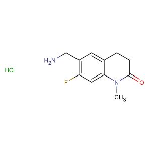 6-(aminomethyl)-7-fluoro-1-methyl-3,4-dihydroquinolin-2(1H)-one hydrochloride