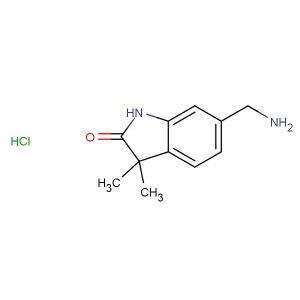 6-(aminomethyl)-3,3-dimethylindolin-2-one hydrochloride