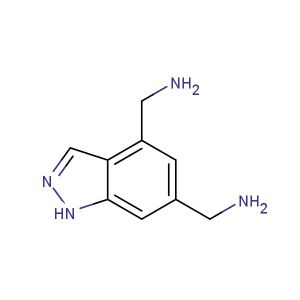 (1H-indazole-4,6-diyl)dimethanamine