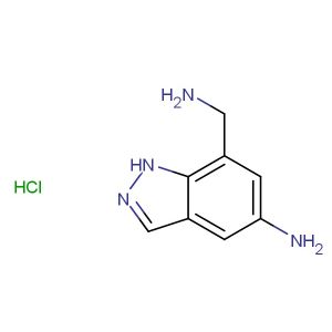 7-(aminomethyl)-1H-indazol-5-amine hydrochloride