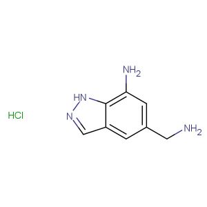5-(aminomethyl)-1H-indazol-7-amine hydrochloride