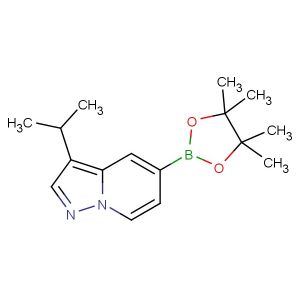 3-isopropyl-5-(4,4,5,5-tetramethyl-1,3,2-dioxaborolan-2-yl)pyrazolo[1,5-a]pyridine