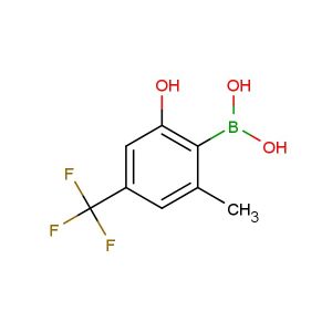 (2-hydroxy-6-methyl-4-(trifluoromethyl)phenyl)boronic acid