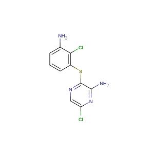 3-((3-amino-2-chlorophenyl)thio)-6-chloropyrazin-2-amine