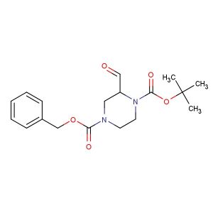4-benzyl 1-(tert-butyl) 2-formylpiperazine-1,4-dicarboxylate