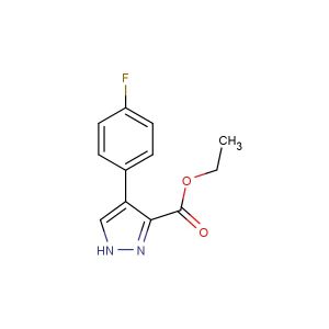 ethyl 4-(4-fluorophenyl)-1H-pyrazole-3-carboxylate