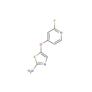 5-((2-fluoropyridin-4-yl)oxy)thiazol-2-amine