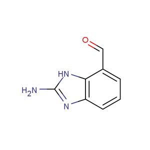 2-amino-1H-benzo[d]imidazole-7-carbaldehyde